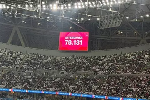 رقم غير مسبوق.. حضور جماهيري ضخم في مبارة المغرب والسعودية بكأس العرب